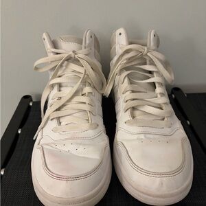 Adidas Cream High-Top Sneakers